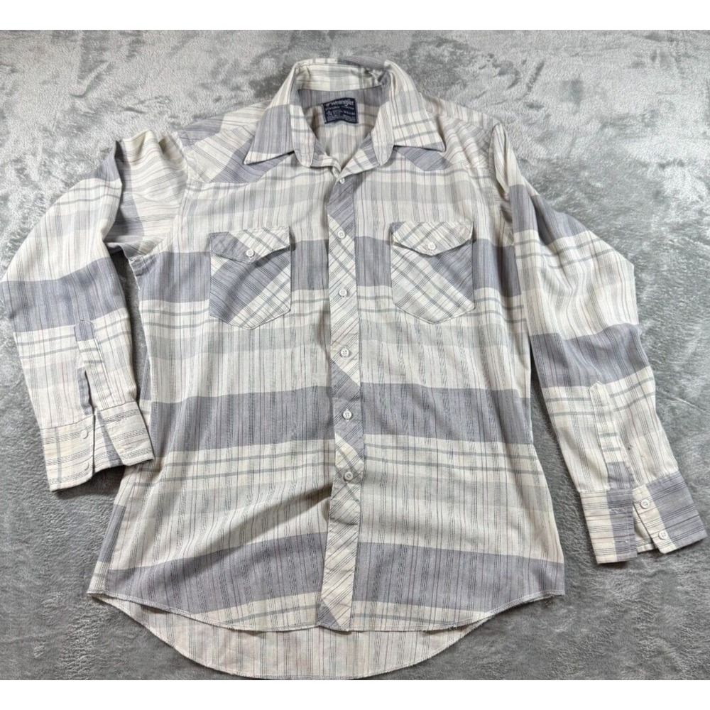 VTG Wrangler Pro Rodeo Men's Shirt 16.5x34 Longtail Western